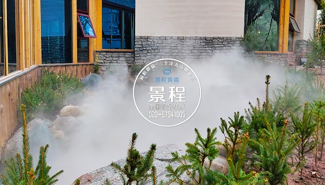 人工喷雾打造专业餐厅户外景观
