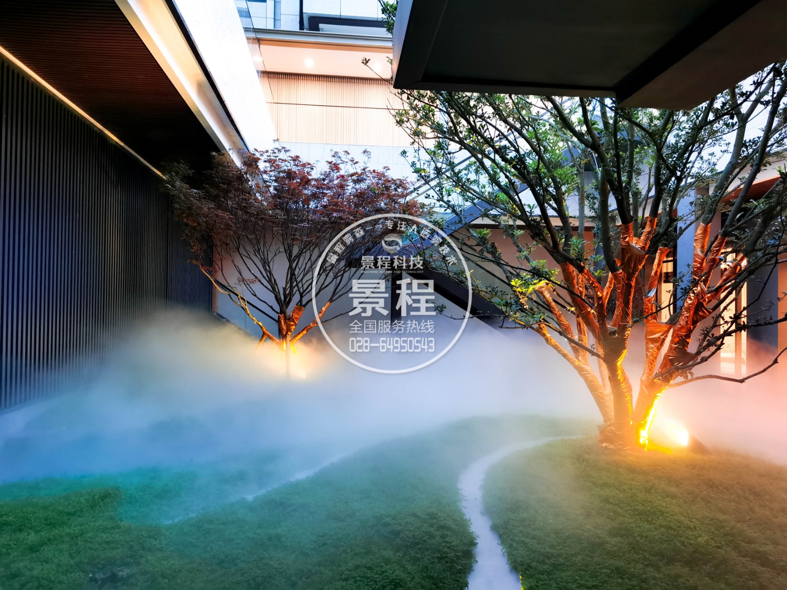 庭院喷雾景观-四川人造雾公司